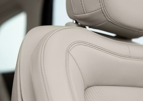 Fine craftsmanship is shown through a detailed image of front-seat stitching. | Beach Lincoln in Myrtle Beach SC