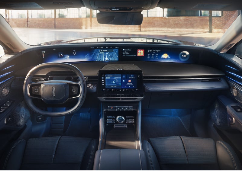 The panoramic display is shown in a 2026 Lincoln Nautilus® SUV. | Beach Lincoln in Myrtle Beach SC