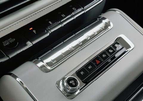 The piano key gear selector of a 2027 Lincoln Aviator® Back Label™ SUV. | Beach Lincoln in Myrtle Beach SC