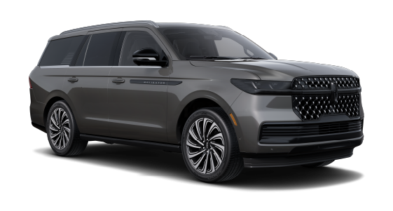2026 Lincoln Black Label™ Navigator® Reserve model shown in Chroma Caviar Dark Gray Metallic extra-cost color option.