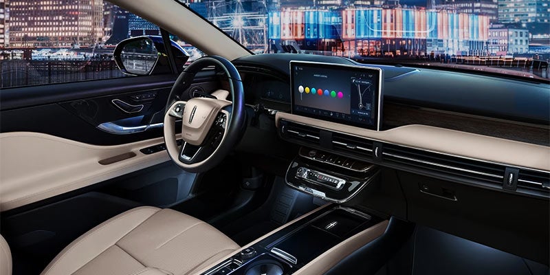Interior of Lincoln vehicle