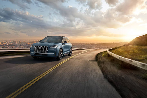 Lincoln Corsair Being Driven On Road