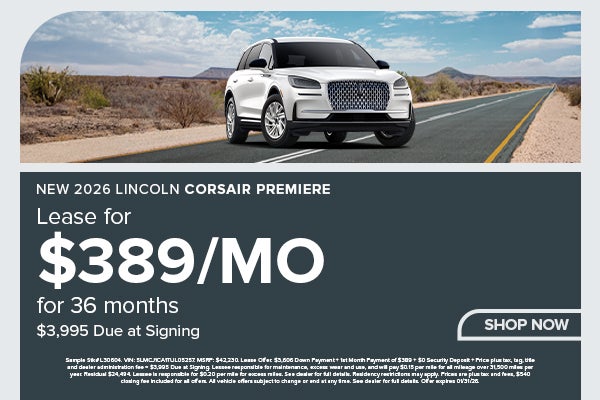 New 2026 Lincoln Corsair Premiere