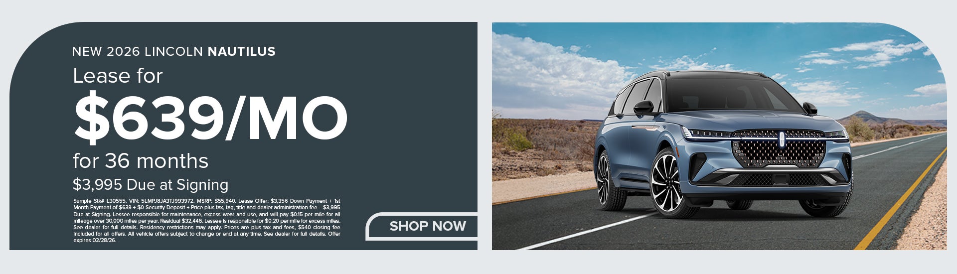 New 2026 Lincoln Nautilus