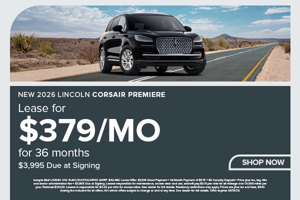 New 2026 Lincoln Corsair Premiere