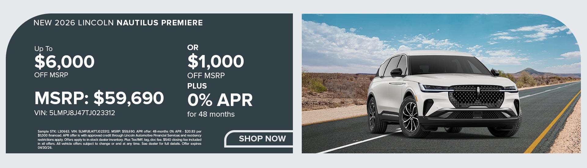 New 2026 Lincoln Nautilus Premiere